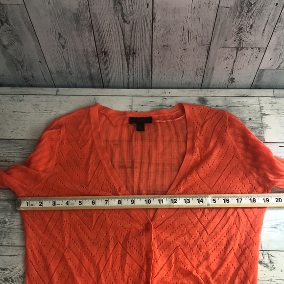 Worthington Summer Orange Lightweight Cardigan Medium - Picture 5 of 8